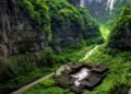 China Tourism, Chongqing Wulong Tiansheng Three Bridges, Rare Geological Wonders Tourist Area