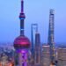 Shanghai Oriental Pearl Radio and Television Tower is a landmark in Shanghai